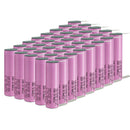 Samsung 30Q 18650 battery with pre-welded Nickel Tabs on both ends for easy spot welding and DIY battery pack assembly. 3000mAh, 15A high-drain.