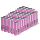 Samsung 30Q 18650 battery with pre-welded Nickel Tabs on both ends for easy spot welding and DIY battery pack assembly. 3000mAh, 15A high-drain.