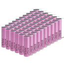 Samsung 30Q 18650 battery with pre-welded Nickel Tabs on both ends for easy spot welding and DIY battery pack assembly. 3000mAh, 15A high-drain.