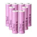 Samsung 35E INR18650-35E rechargeable battery 3500mAh 8A high capacity button top, 8 pieces, for LED flashlights, headlamps, power banks, and long runtime devices.