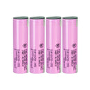 Samsung 35E INR18650-35E rechargeable battery 3500mAh 8A high capacity nickel tab, 4 pieces, for LED flashlights, headlamps, power banks, and DIY battery pack assembly.