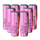 Samsung 35E INR18650-35E rechargeable battery 3500mAh 8A high capacity pre-wired with leads, 8 pieces, for LED flashlights, headlamps, power banks, and DIY battery pack assembly.