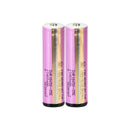 Samsung 35E INR18650-35E rechargeable battery 3500mAh 8A high capacity protected top with built-in protection circuit, 2 pieces, for LED flashlights, headlamps, and power banks.