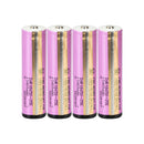 Samsung 35E INR18650-35E rechargeable battery 3500mAh 8A high capacity protected top with built-in protection circuit, 4 pieces, for LED flashlights, headlamps, and power banks.