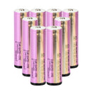 Samsung 35E INR18650-35E rechargeable battery 3500mAh 8A high capacity protected top with built-in protection circuit, 8 pieces, for LED flashlights, headlamps, and power banks.