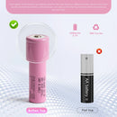 Samsung 35E button top 18650 – raised positive terminal for headlamps, flashlights, and outdoor gear.