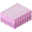  Samsung 35E INR18650-35E battery with raised button top terminal for spring-loaded devices. 3500mAh capacity, 8A discharge. Available in bulk 10 to 100 pcs.
