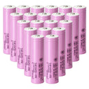  Samsung 35E INR18650-35E battery with raised button top terminal for spring-loaded devices. 3500mAh capacity, 8A discharge. Available in bulk 10 to 100 pcs.