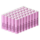  Samsung 35E INR18650-35E battery with raised button top terminal for spring-loaded devices. 3500mAh capacity, 8A discharge. Available in bulk 10 to 100 pcs.