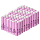 Samsung 35E INR18650-35E battery with raised button top terminal for spring-loaded devices. 3500mAh capacity, 8A discharge. Available in bulk 10 to 100 pcs.