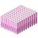  Samsung 35E INR18650-35E battery with raised button top terminal for spring-loaded devices. 3500mAh capacity, 8A discharge. Available in bulk 10 to 100 pcs.