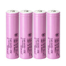 Samsung 35E 18650 battery with raised Button Top terminal for spring-loaded devices. Adds approximately 1-2mm length (66mm), please check your battery bay depth.