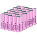 Samsung 35E INR18650-35E battery pre-welded with nickel strips for easy DIY battery pack assembly. 3500mAh, 8A discharge. Available in bulk 10 to 100 pcs.