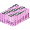Samsung 35E INR18650-35E battery pre-welded with nickel strips for easy DIY battery pack assembly. 3500mAh, 8A discharge. Available in bulk 10 to 100 pcs.