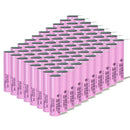 Samsung 35E INR18650-35E battery pre-welded with nickel strips for easy DIY battery pack assembly. 3500mAh, 8A discharge. Available in bulk 10 to 100 pcs.