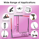 Samsung 35E 18650 battery installed in high-lumen flashlights, camping lanterns, and long-range e-bike battery packs for extended runtime.