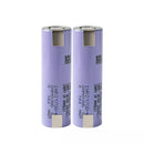 Samsung 40T 21700 4000mAh 2-pack showing all 5 terminal variants: flat top, button top, tabs, pre-wired, protected
