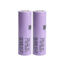 Samsung 40T 21700 4000mAh 2-pack showing all 5 terminal variants: flat top, button top, tabs, pre-wired, protected