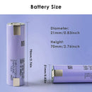 Samsung 40T 21700 cell with professionally spot-welded pure nickel tabs for high-current pack building