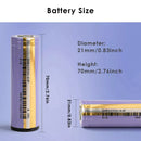 Samsung 40T 21700 cell with professionally spot-welded pure nickel tabs for high-current pack building