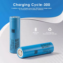 Samsung 45T 21700 4500mAh 35A high drain battery side profile – showing flat top terminal and 21700 dimensions