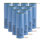 Genuine Samsung INR21700-50E 5000mAh 3.7V 10A high-capacity Li-ion battery 10-pack with pre-welded Nickel Tabs for DIY battery pack assembly. A+ grade, true capacity.