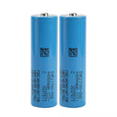 Samsung 50E 21700 5000mAh 2-pack showing all terminal variants: flat top, button top, spot welded, pre-wired, protected