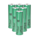 Samsung 58E 21700 rechargeable Li-ion battery 5500mAh 11A high capacity button top, 6 pieces, for flashlights, power banks, and e-bikes.