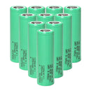 Samsung 58E 21700 rechargeable Li-ion battery 5500mAh 11A high capacity flat top, 10 pieces, for flashlights, power banks, and e-bikes.