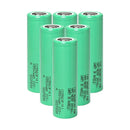 Samsung 58E 21700 rechargeable Li-ion battery 5500mAh 11A high capacity flat top, 6 pieces, for flashlights, power banks, and e-bikes.