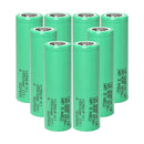 Samsung 58E 21700 rechargeable Li-ion battery 5500mAh 11A high capacity flat top, 8 pieces, for flashlights, power banks, and e-bikes.
