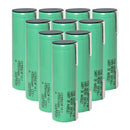 Samsung 58E 21700 rechargeable Li-ion battery 5500mAh 11A high capacity nickel tab, 10 pieces, for flashlights, power banks, and DIY battery pack assembly.