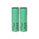 Samsung 58E 21700 rechargeable Li-ion battery 5500mAh 11A high capacity nickel tab, 2 pieces, for flashlights, power banks, and DIY battery pack assembly.