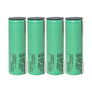 Samsung 58E 21700 rechargeable Li-ion battery 5500mAh 11A high capacity nickel tab, 4 pieces, for flashlights, power banks, and DIY battery pack assembly.
