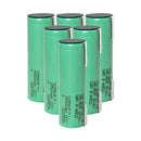 Samsung 58E 21700 rechargeable Li-ion battery 5500mAh 11A high capacity nickel tab, 6 pieces, for flashlights, power banks, and DIY battery pack assembly.