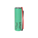 Samsung 58E 21700 rechargeable Li-ion battery 5500mAh 11A high capacity pre-wired with leads, 1 piece, for flashlights, power banks, and DIY battery pack assembly.