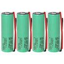 Samsung 58E 21700 rechargeable Li-ion battery 5500mAh 11A high capacity pre-wired with leads, 4 pieces, for flashlights, power banks, and DIY battery pack assembly.