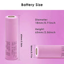 Dimension specifications for Samsung flat top battery in lighting equipment