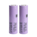 Samsung INR21700-40T rechargeable battery 4000mAh 3.7V 35A continuous high drain flat top, 2 pieces, for flashlights, power tools, drones, and DIY battery packs.