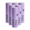 Samsung INR21700-40T rechargeable battery 4000mAh 3.7V 35A continuous high drain flat top, 6 pieces, for flashlights, power tools, drones, and DIY battery packs.
