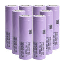 Samsung INR21700-40T rechargeable battery 4000mAh 3.7V 35A continuous high drain flat top, 8 pieces, for flashlights, power tools, drones, and DIY battery packs.