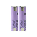 Samsung INR21700-40T rechargeable battery 4000mAh 3.7V 35A continuous high drain nickel tab, 2 pieces, for flashlights, power tools, drones, and DIY battery pack assembly.