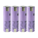 Samsung INR21700-40T rechargeable battery 4000mAh 3.7V 35A continuous high drain nickel tab, 4 pieces, for flashlights, power tools, drones, and DIY battery pack assembly.