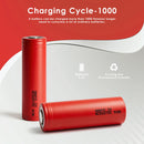Sanyo NCR20700B battery cycle life capacity graph