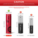 Sanyo UR14500AC flat top battery vs button top