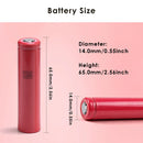 Sanyo 14650 high drain battery 14mm x 65mm size