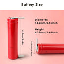 Sanyo UR14650R 14mm x 65mm battery size
