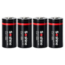 Soshine 16340 3.2V 550mAh LiFePO4 rechargeable battery safe CR123A replacement button top