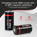 Soshine 550mAh LiFePO4 battery 2000 cycles lifespan