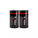 Soshine 18350 15A high-discharge 1000mAh rechargeable Li-ion battery front view